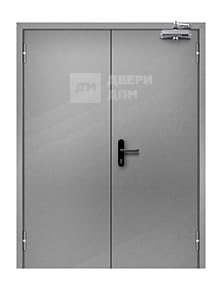 Двупольная ДПМ-02 2-го типа глухая противопожарная дверь 1600×2100 мм