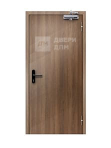 Уличная противопожарная дверь с отделкой МДФ ДП-025